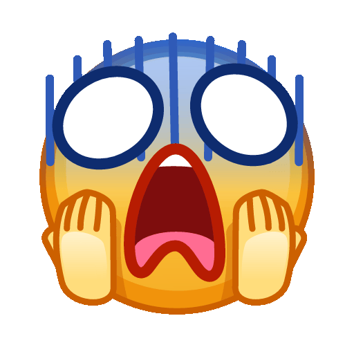 Испуганный смайлик